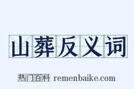 山葬反义词是什么意思的图片